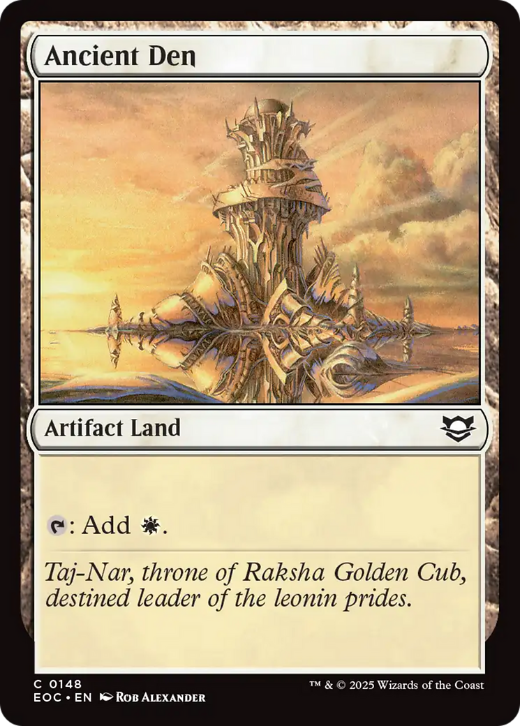 Ancient Den [Edge of Eternities Commander] | Odin's Place