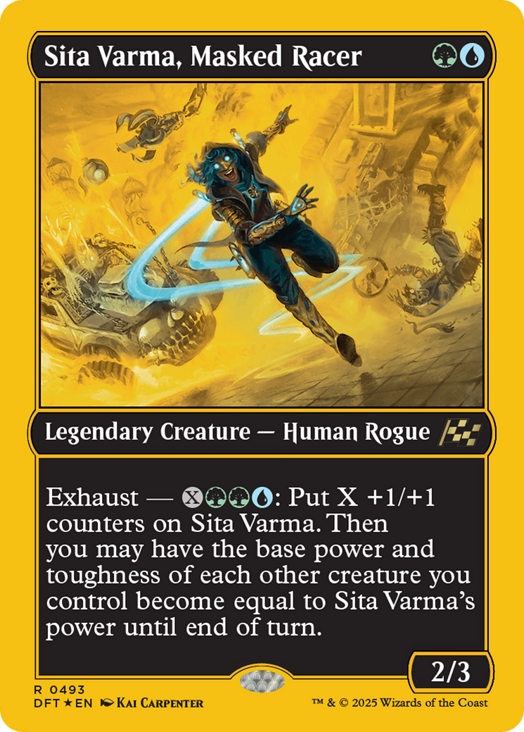 Sita Varma, Masked Racer (First-Place Foil) [Aetherdrift] | Odin's Place