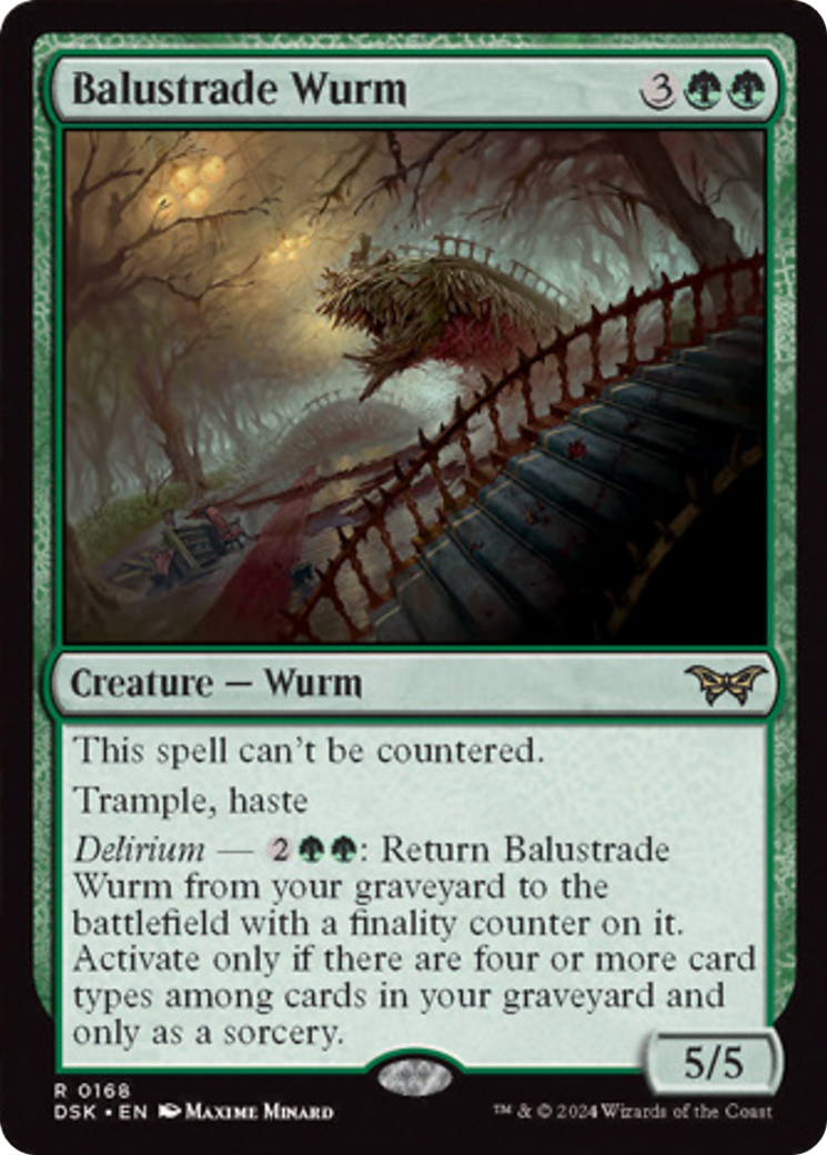 Balustrade Wurm [Duskmourn: House of Horror] | Odin's Place
