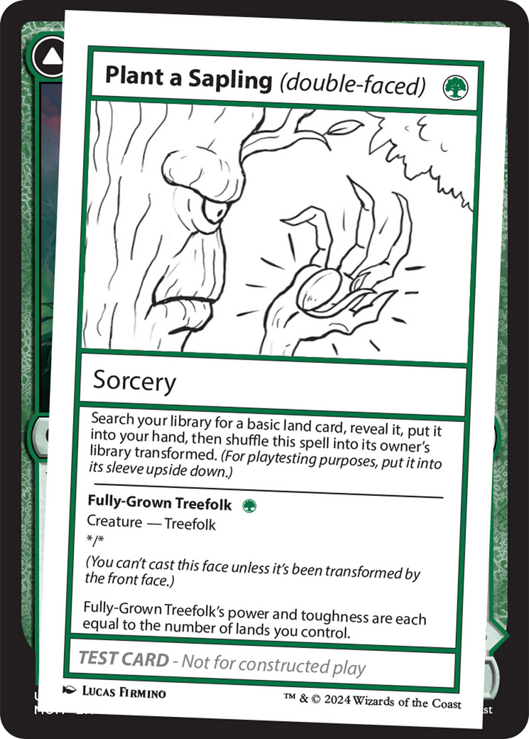 Plant a Sapling (double-faced) [Mystery Booster 2 Playtest Cards] | Odin's Place