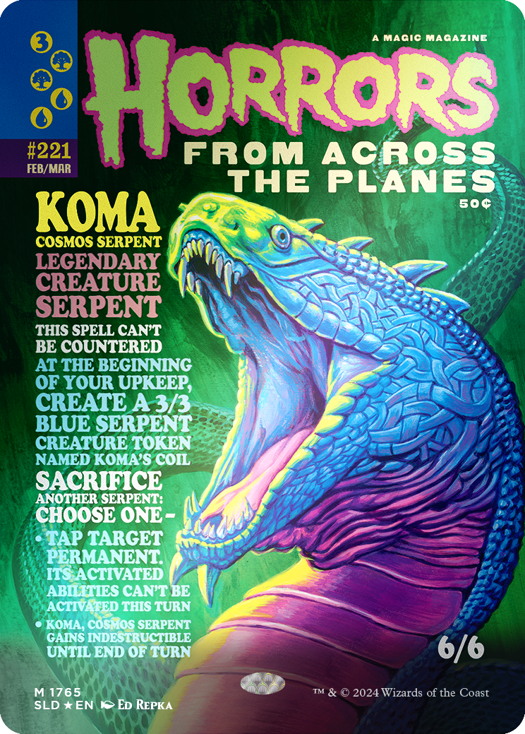 Koma, Cosmos Serpent (Rainbow Foil) [Secret Lair Drop Series] | Odin's Place