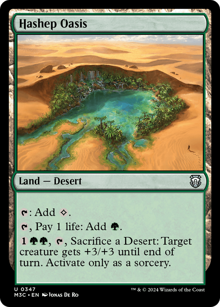 Hashep Oasis (Ripple Foil) [Modern Horizons 3 Commander] | Odin's Place