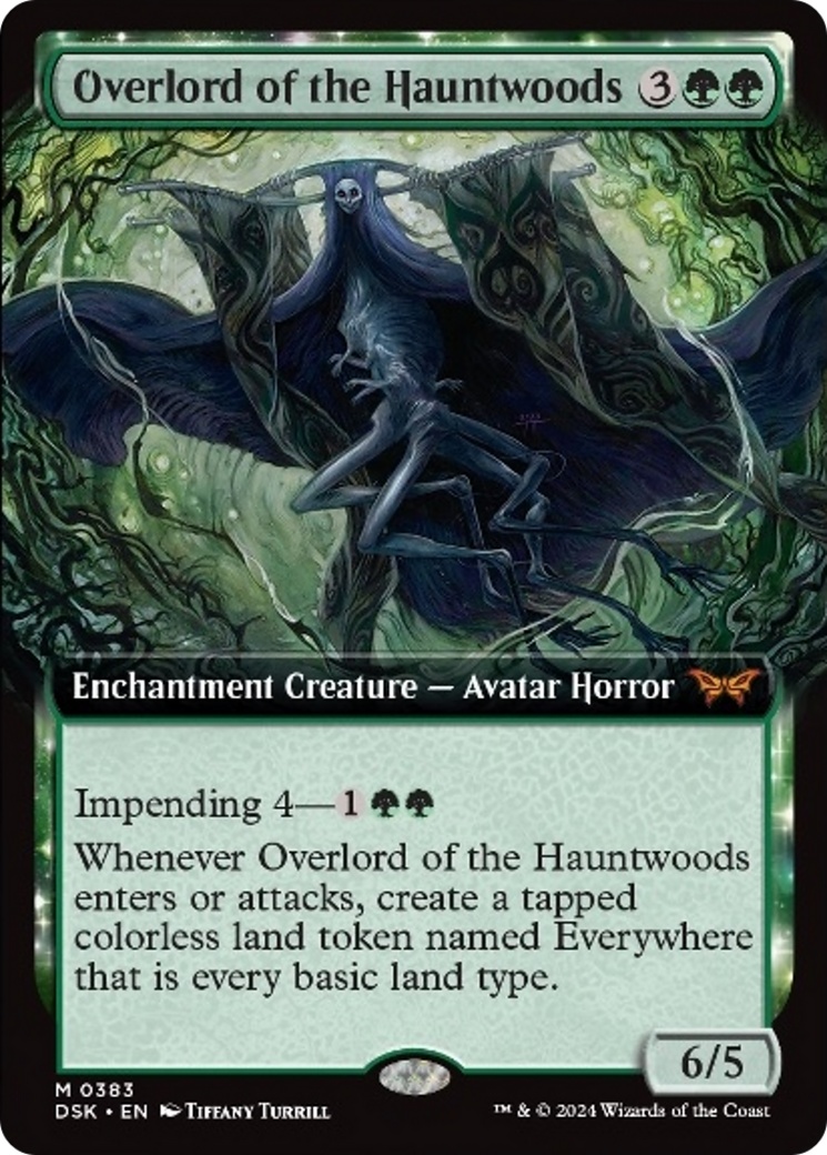 Overlord of the Hauntwoods (Extended Art) [Duskmourn: House of Horror] | Odin's Place