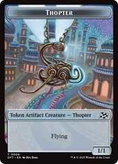 Golem (0015) // Thopter (0009) Double-Sided Token [Aetherdrift Tokens] | Odin's Place