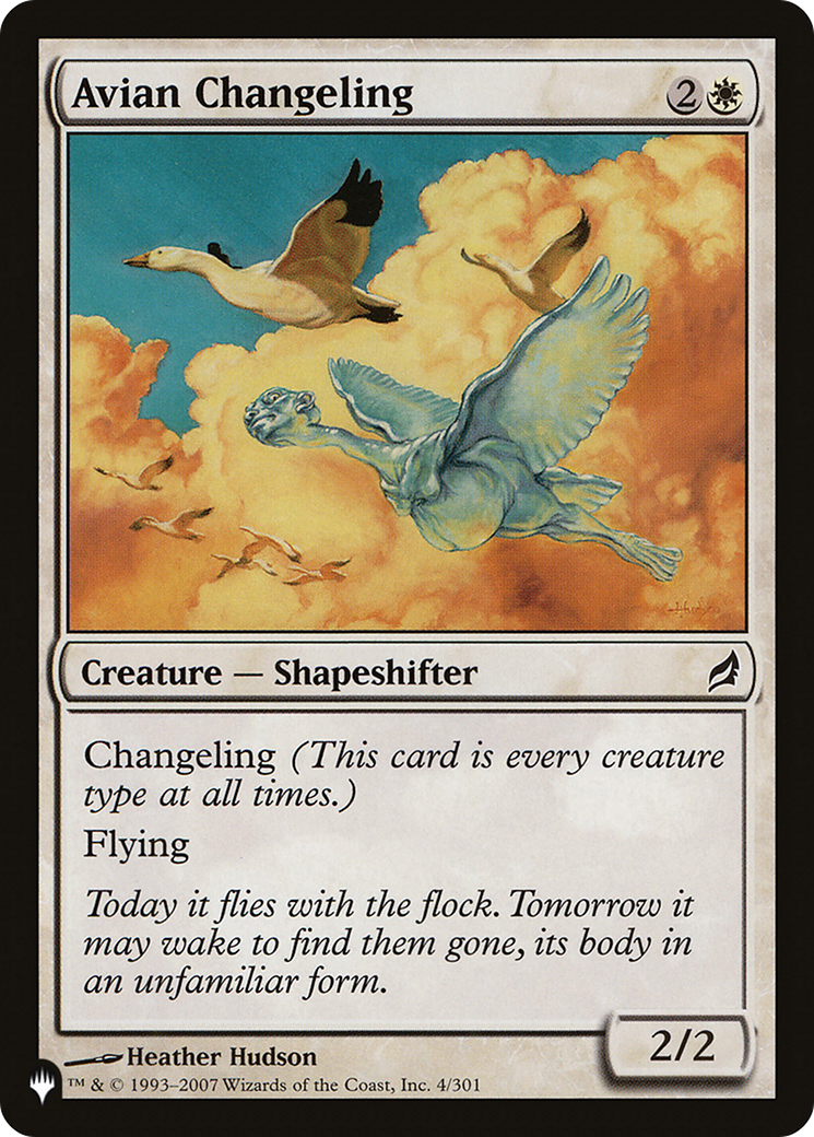Avian Changeling [The List] | Odin's Place