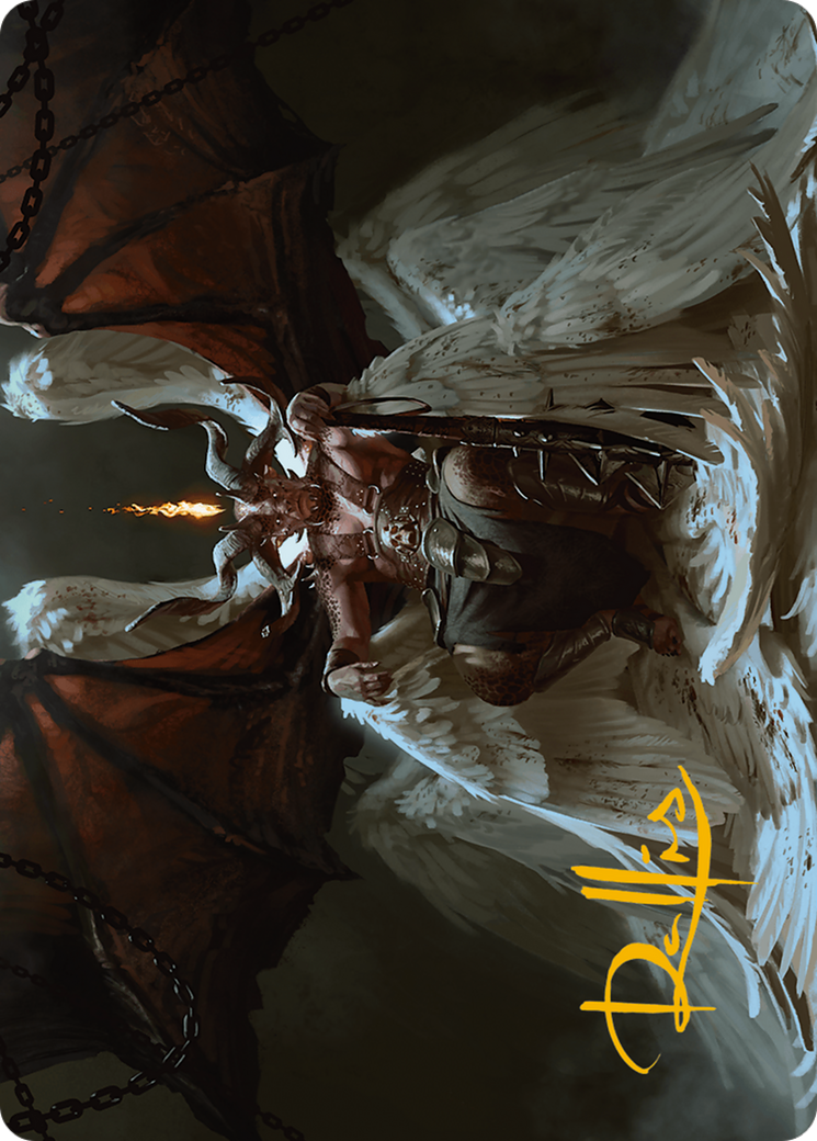 Shilgengar, Sire of Famine Art Card (Gold-Stamped Signature) [Modern Horizons 3 Art Series] | Odin's Place
