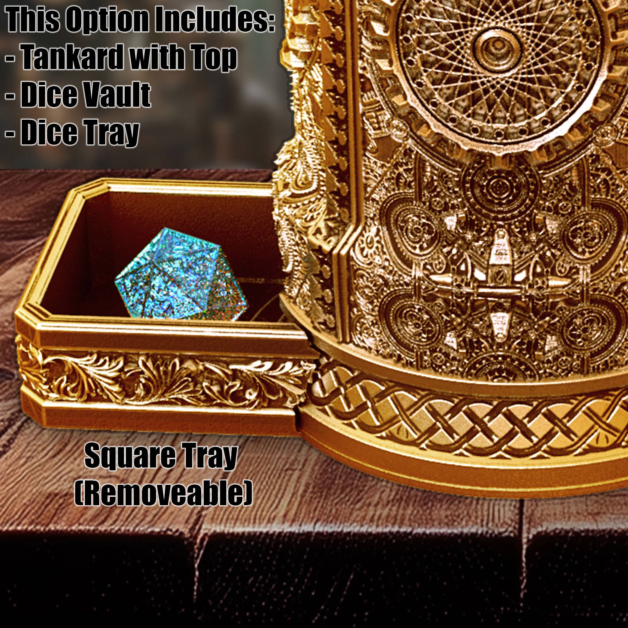 Wizard 12oz Dice Tower Tankard | TTRPG, D&D, Daggerheart | Odin's Place