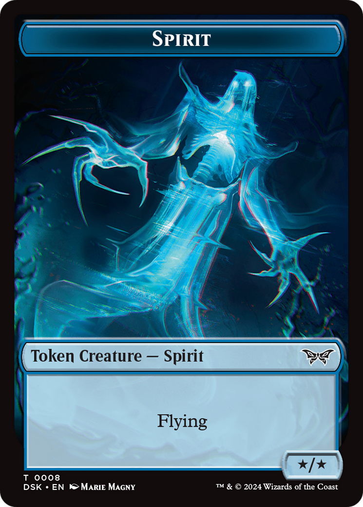Spirit (0008) // Gremlin Double-Sided Token [Duskmourn: House of Horror Tokens] | Odin's Place