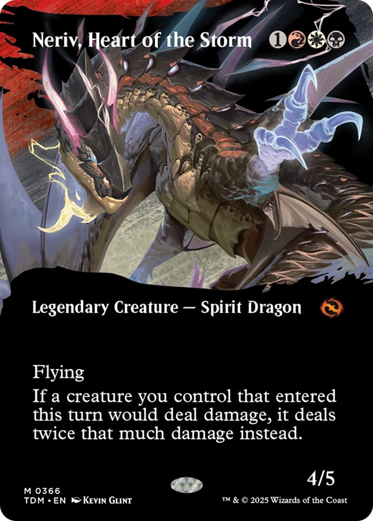 Neriv, Heart of the Storm (Borderless) [Tarkir: Dragonstorm] | Odin's Place