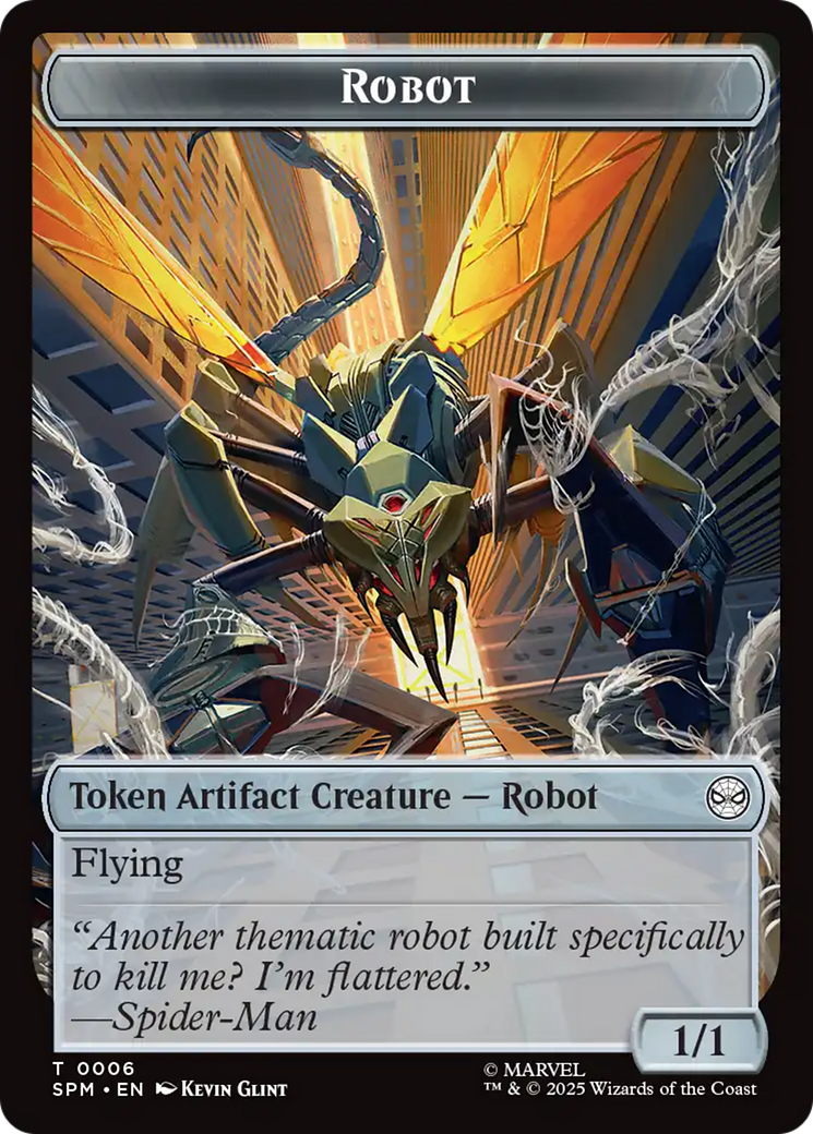 Food // Robot Double-Sided Token [Marvel's Spider-Man Tokens] | Odin's Place