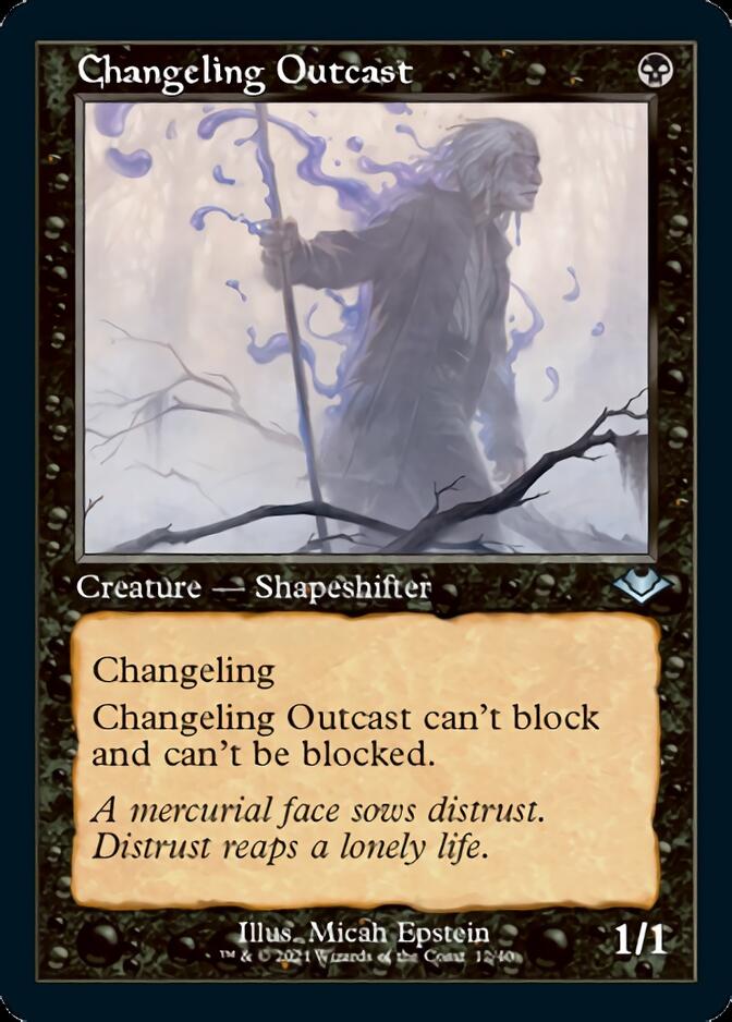 Changeling Outcast (Retro Foil Etched) [Modern Horizons] | Odin's Place