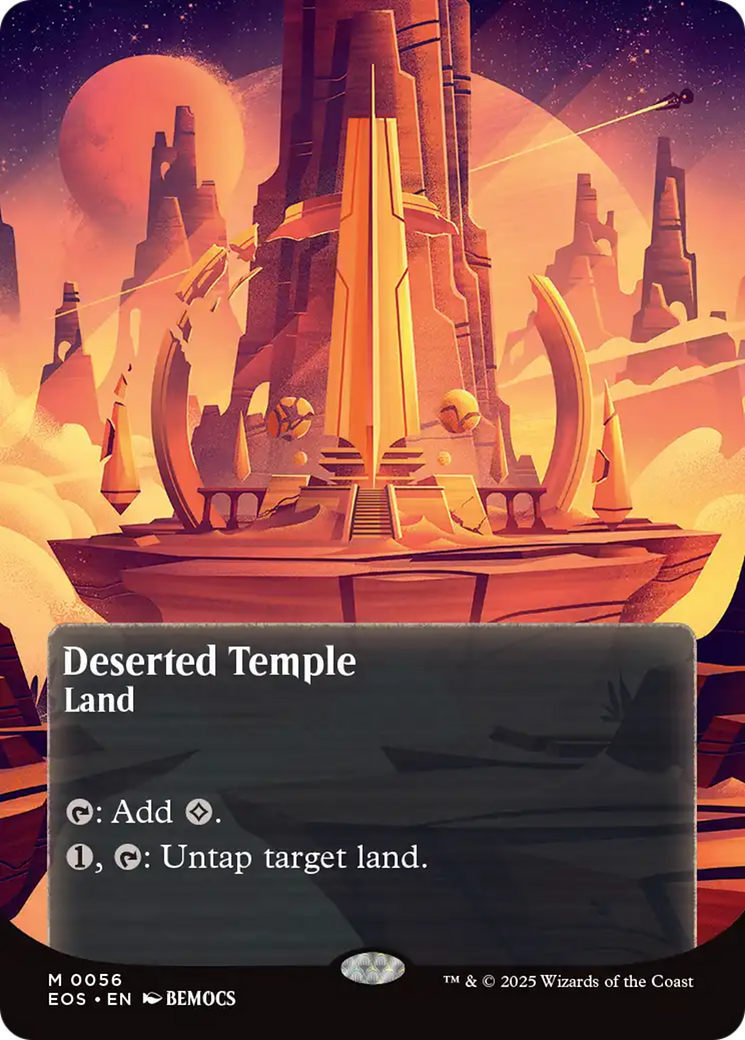 Deserted Temple (0056) (Borderless) [Edge of Eternities: Stellar Sights] | Odin's Place