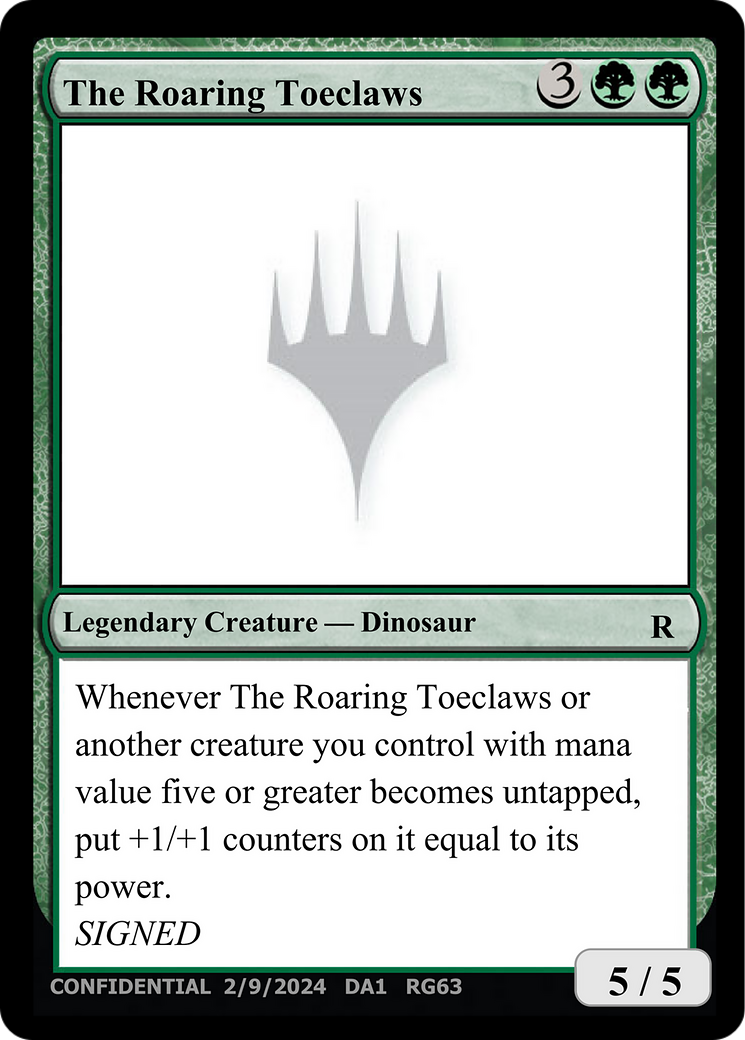 The Roaring Toeclaws [Unknown Event] | Odin's Place