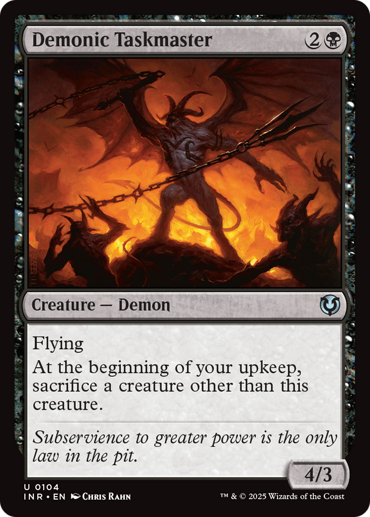 Demonic Taskmaster [Innistrad Remastered] | Odin's Place