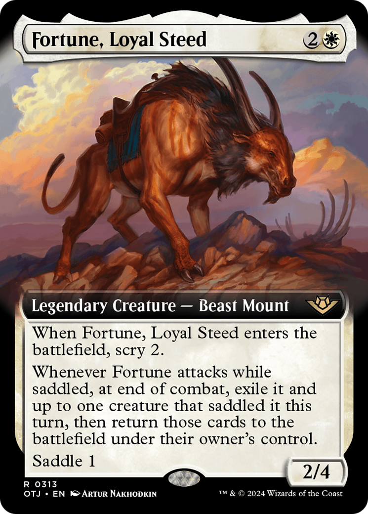 Fortune, Loyal Steed (Extended Art) [Outlaws of Thunder Junction] | Odin's Place