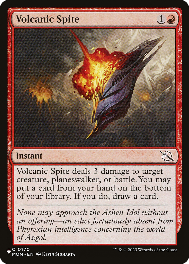Volcanic Spite [The List] | Odin's Place