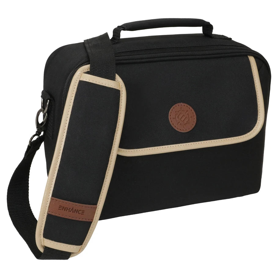 Enhance Gaming: Designer Edition Compact TCG Deck Bag Black | Odin's Place