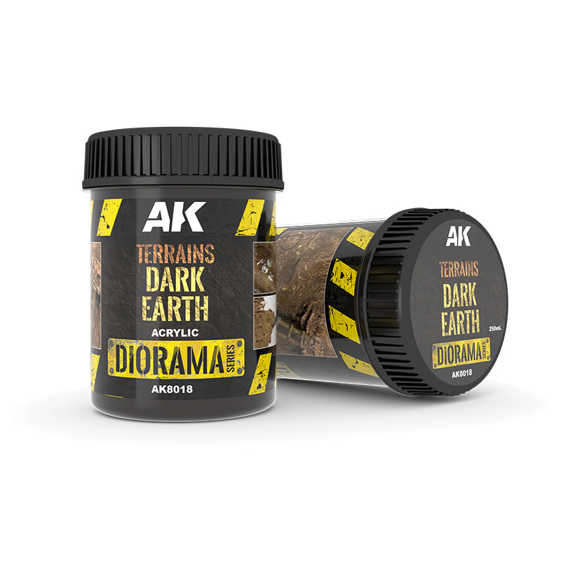 AK Interactive Terrains Dark Earth - 250ml (Acrylic) | Odin's Place