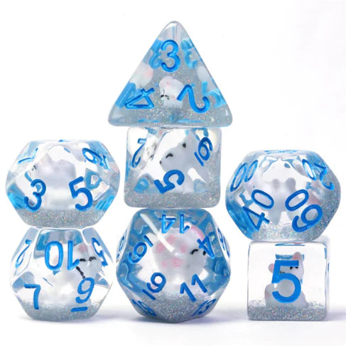 Foam Brain Arctic Fox Poly 7 Dice Set | Odin's Place