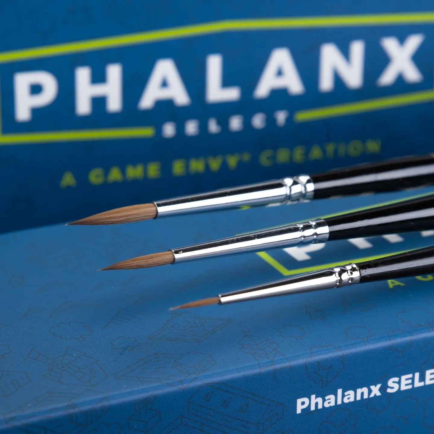 Game Envy Phalanx SELECT Kolinsky Sable 5-Brush Set | Odin's Place
