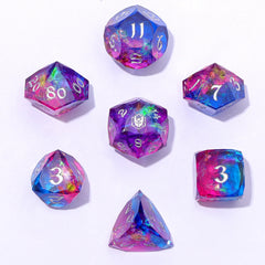 HYMGHO - Captured Magic Luster Cut Resin Dice Set - Gilded Storm | Odin's Place
