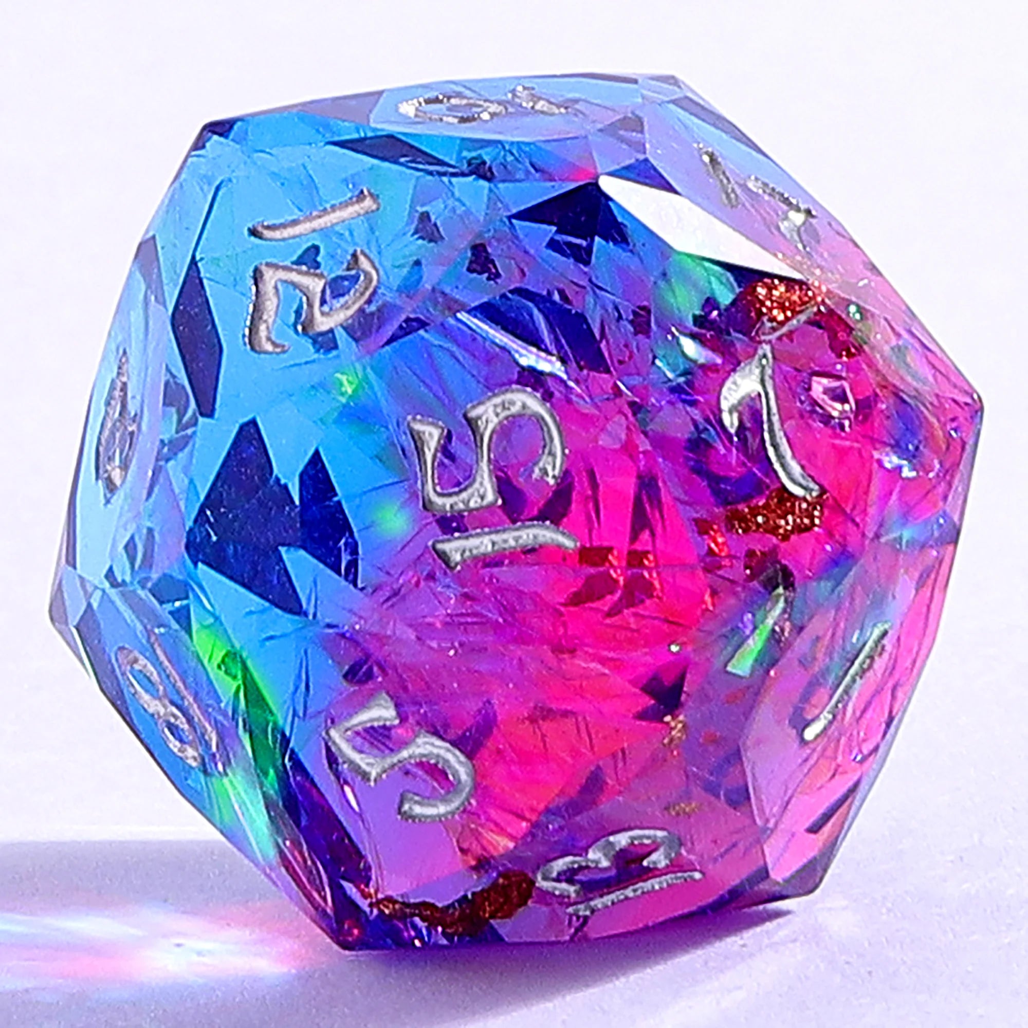 HYMGHO - Captured Magic Luster Cut Resin Dice Set - Gilded Storm | Odin's Place