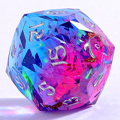 HYMGHO - Captured Magic Luster Cut Resin Dice Set - Gilded Storm | Odin's Place