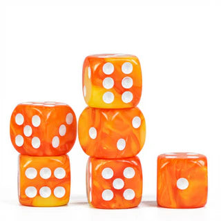 12 piece D6's - Blended Orange | Odin's Place
