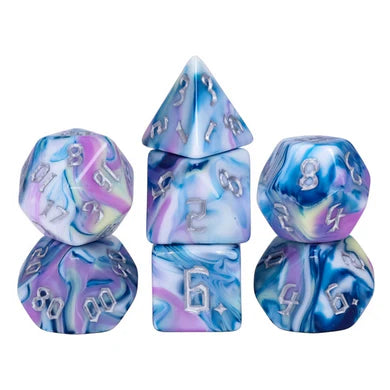 Foam Brain Poly 7 Dice Set Blooming Violets | Odin's Place