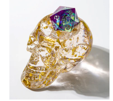 HYMGHO - D20 Skull Holder -Gold | Odin's Place