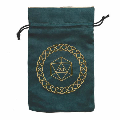 Black Oak Workshop Celtic D20 Dice Bag | Odin's Place