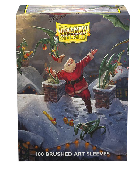 Dragon Shield: Christmas 2023 100 Brushed Art Sleeves Japanese Size | Odin's Place