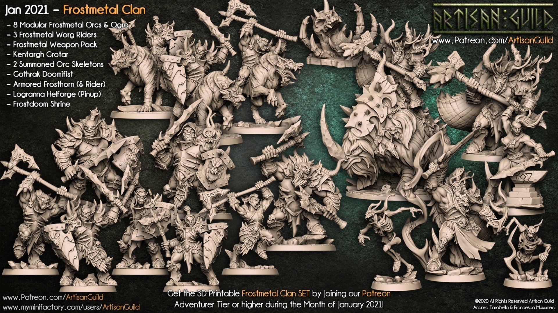 Dragon's Lair Printed Mini: Frostmetal Clan Set | Odin's Place