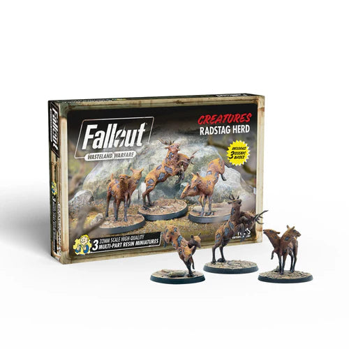 Fallout Wasteland Warfare: Creatures - Radstag Herd | Odin's Place