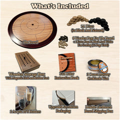 Mahogany Standard Edition Crokinole Board 2024 | Odin's Place