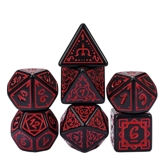 Foam Brain Cryptic Knots: Dried Blood 7 Dice Set | Odin's Place