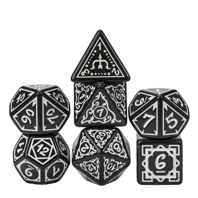 Foam Brain Cryptic Knots: Misty Poly 7 Dice Set | Odin's Place