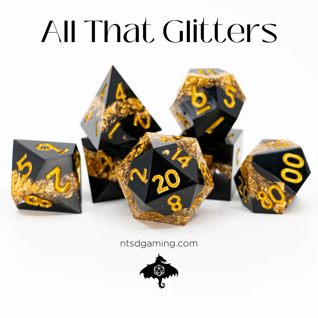 NTSD Sharp-Edged Dice in Test Tube, Assorted Styles | Odin's Place