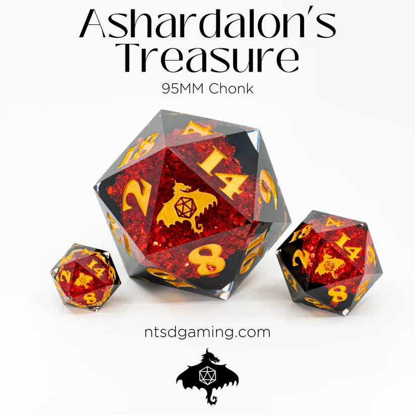 NTSD Ashardalon's Treasure | Sharp Edge 95mm D20 Chonk | Odin's Place