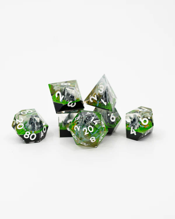 NTSD Sharp-Edged Dice in Test Tube, Assorted Styles | Odin's Place
