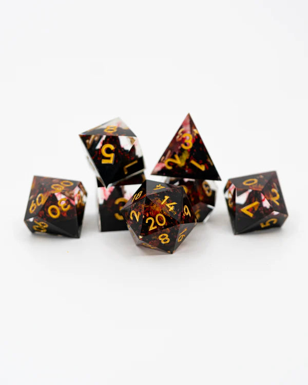 NTSD Sharp-Edged Dice in Test Tube, Assorted Styles | Odin's Place