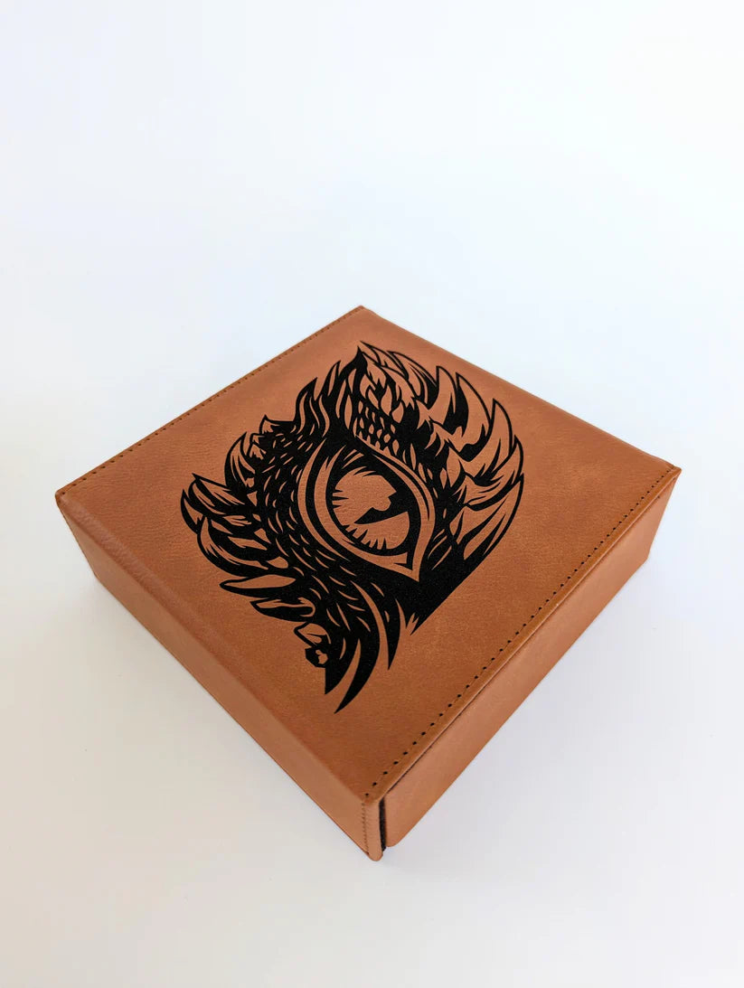 NTSD Gaming Vegan Leather Dice Box, Assorted Styles | Odin's Place