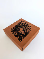 NTSD Gaming Vegan Leather Dice Box, Assorted Styles | Odin's Place