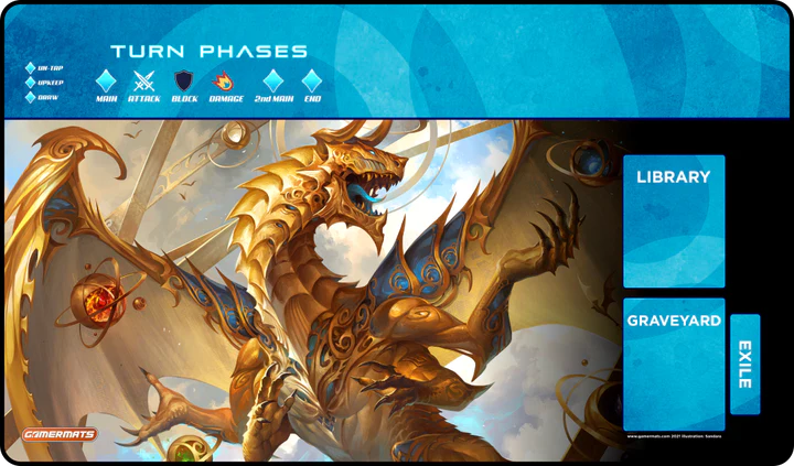 Gamermats Playmat: Elder Artifact Dragon Stitched | Odin's Place