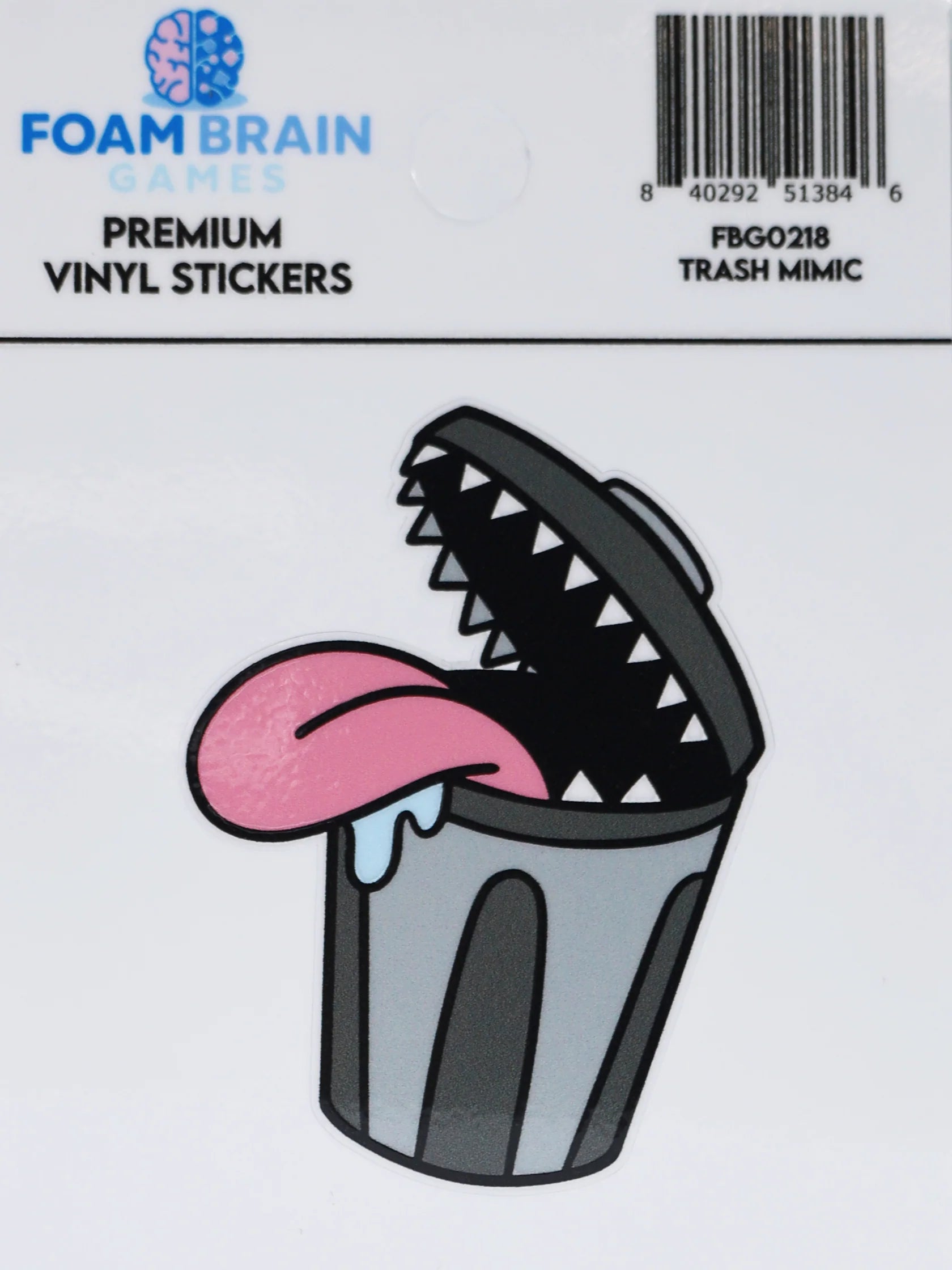 Foam Brain Monster Sticker Trash Mimic | Odin's Place