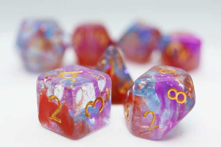 Foam Brain Poly 7 Dice Set Dawning | Odin's Place