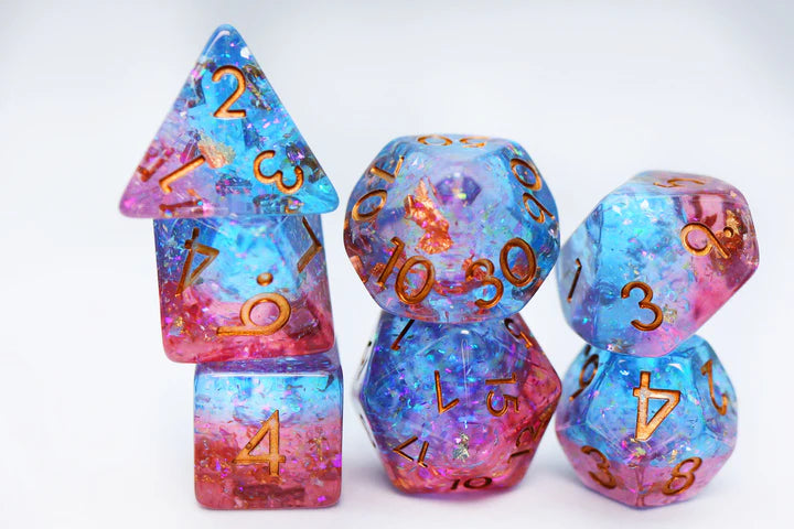 Foam Brain Poly 7 Dice Set Mermaid Blood | Odin's Place
