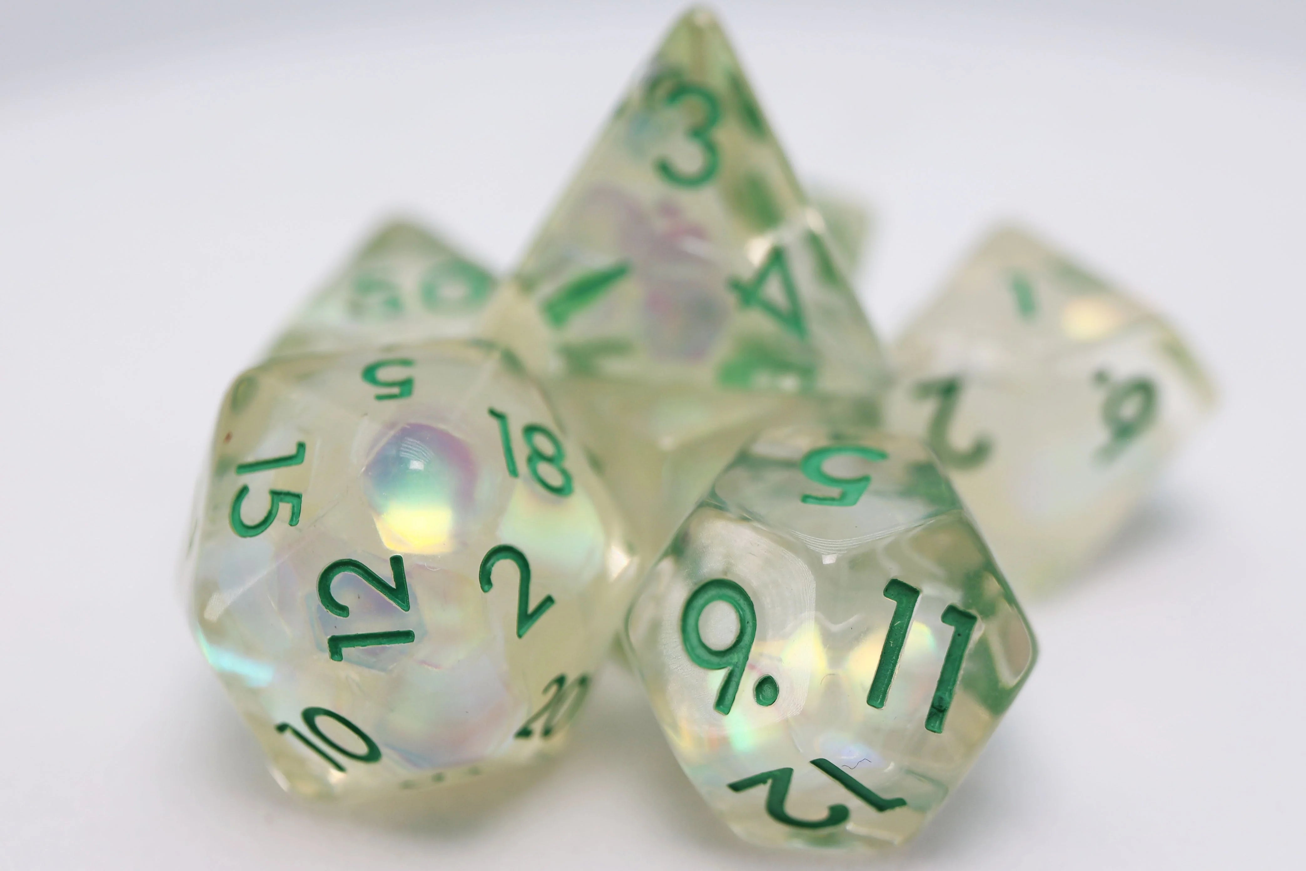 Foam Brain Evergreen Poly 7 Dice Set | Odin's Place