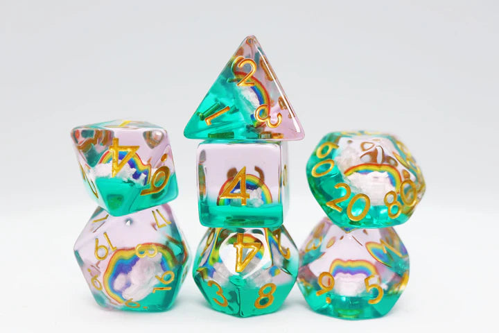 Foam Brain Poly 7 Dice Set Perfect Day | Odin's Place