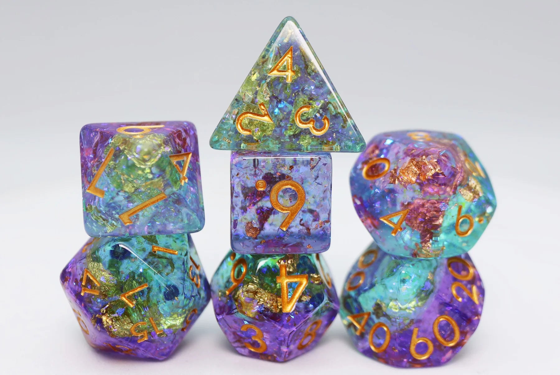 Foam Brain Reminisce Poly 7 Dice Set | Odin's Place